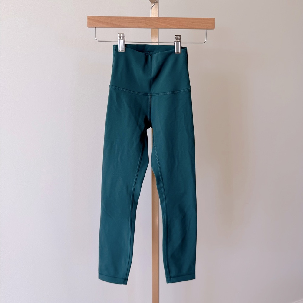 Lululemon teal leggings size 0
